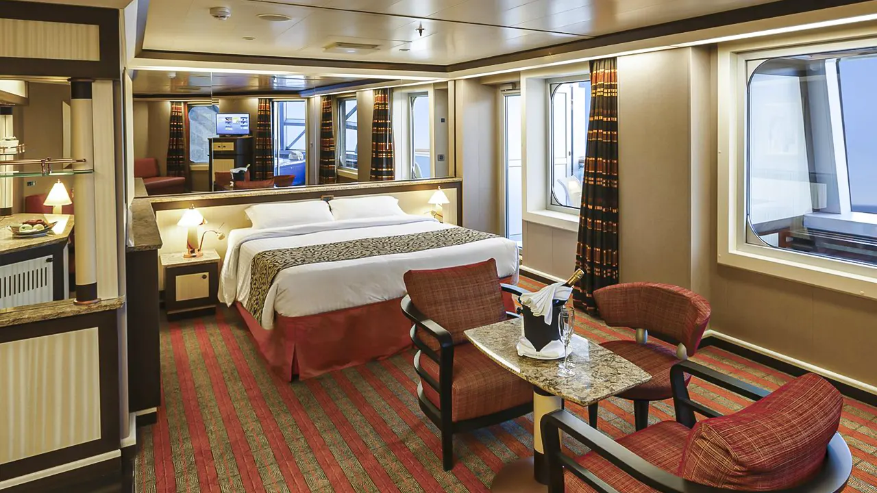 Diadema is a luxurious cruise ship, built in 2010. It boasts elegant design, lavish amenities, and a variety of entertainment options, along with gourmet dining experiences.