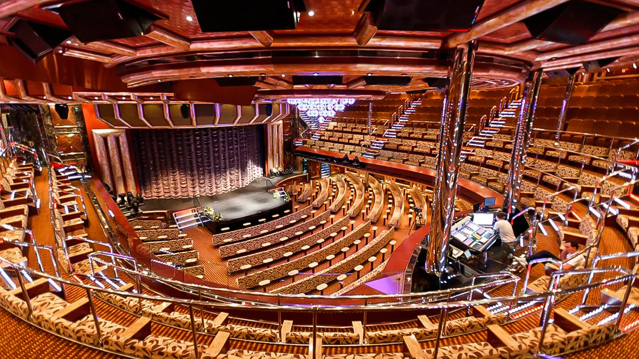 Favolosa Costa Favolosa: Luxurious cruise ship with elegant décor, comfortable cabins, and balconies. Offers premium services and modern amenities.